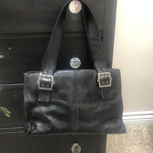 Hype Black leather Hobo bag